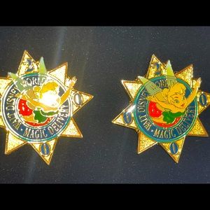 Closet clear-out!! Set of Tinkerbell year 2000 pins